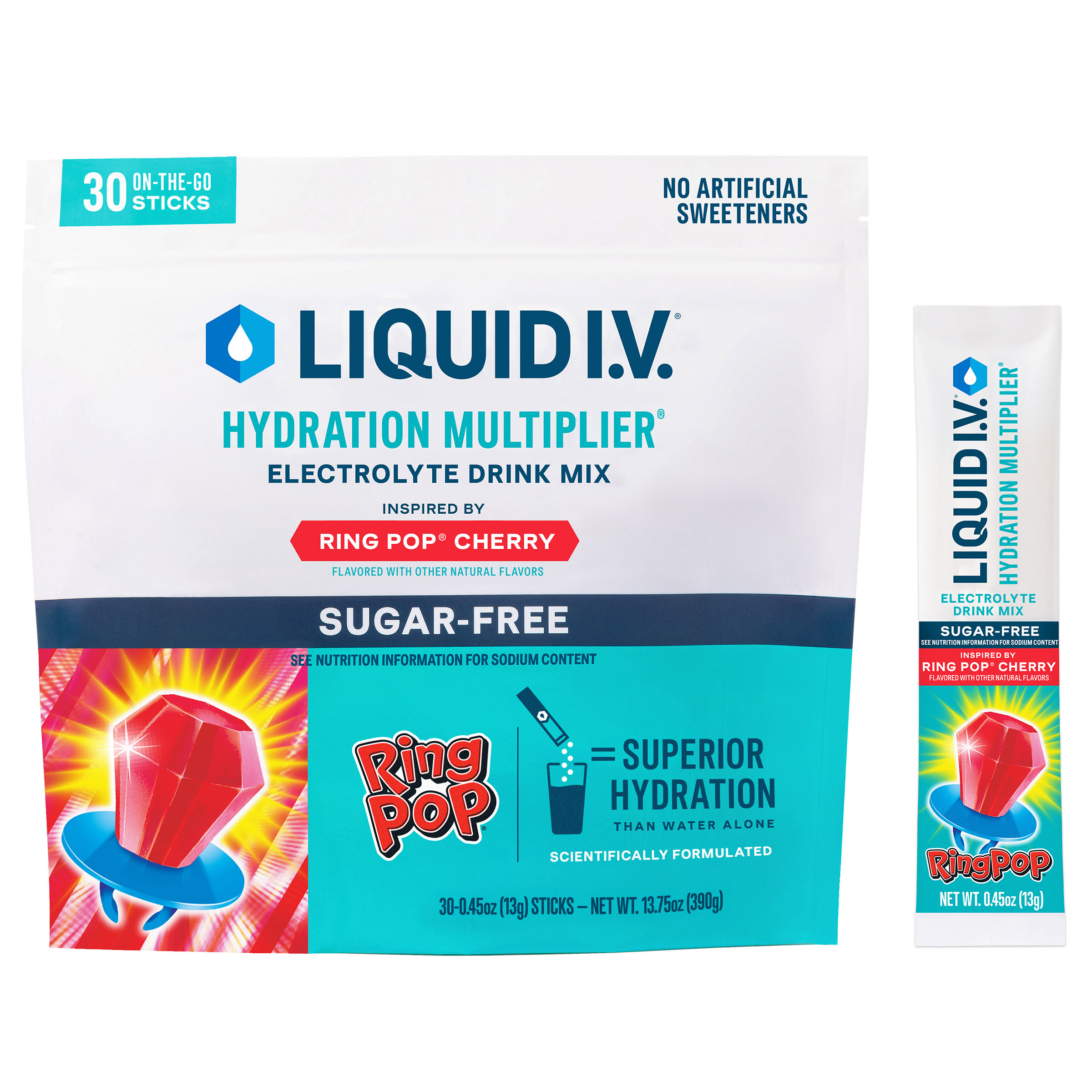 Liquid I.V. Hydration Multiplier, 30 Individual Serving Stick Packs in ...