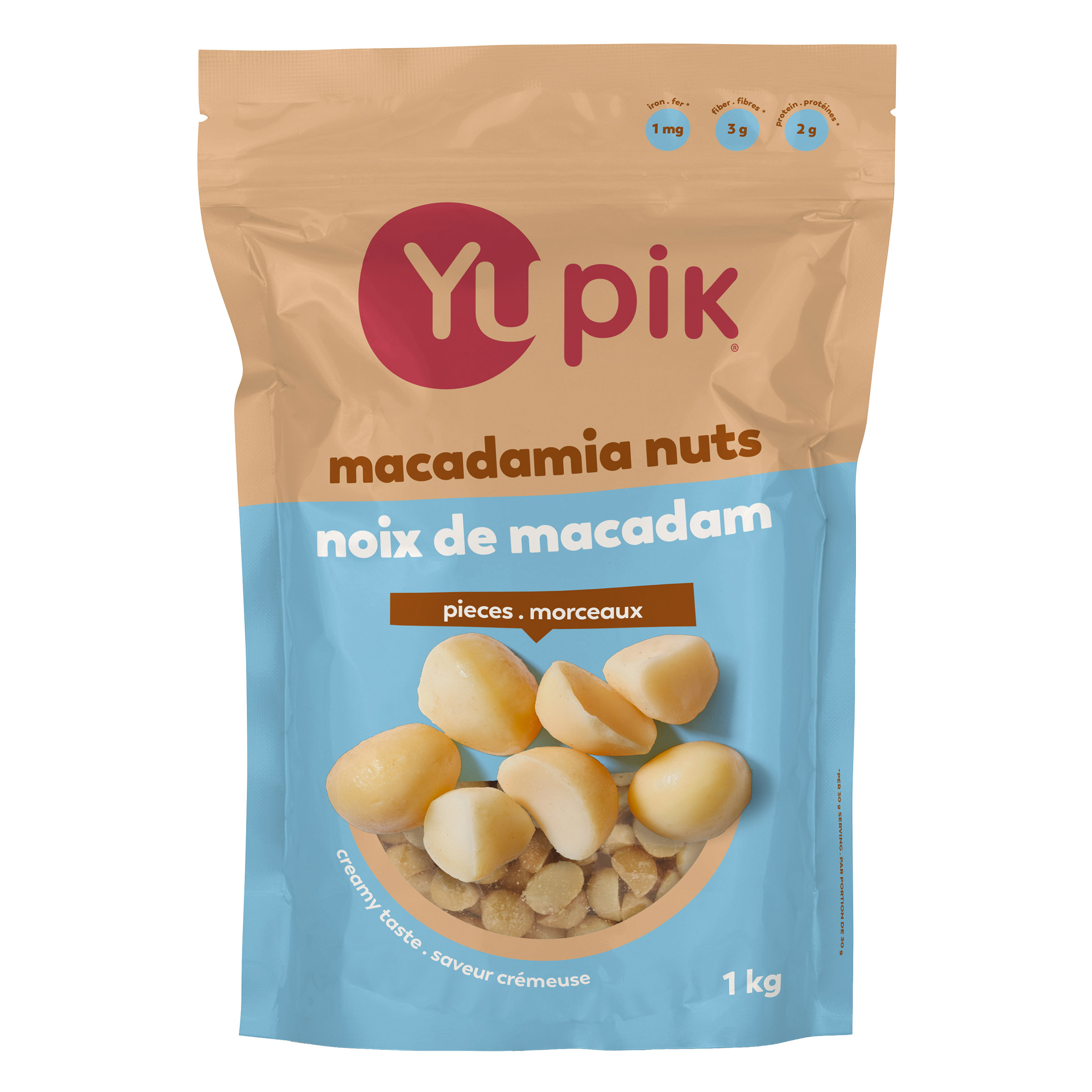 Yupik Macadamia Nuts, Pieces, 1 kg