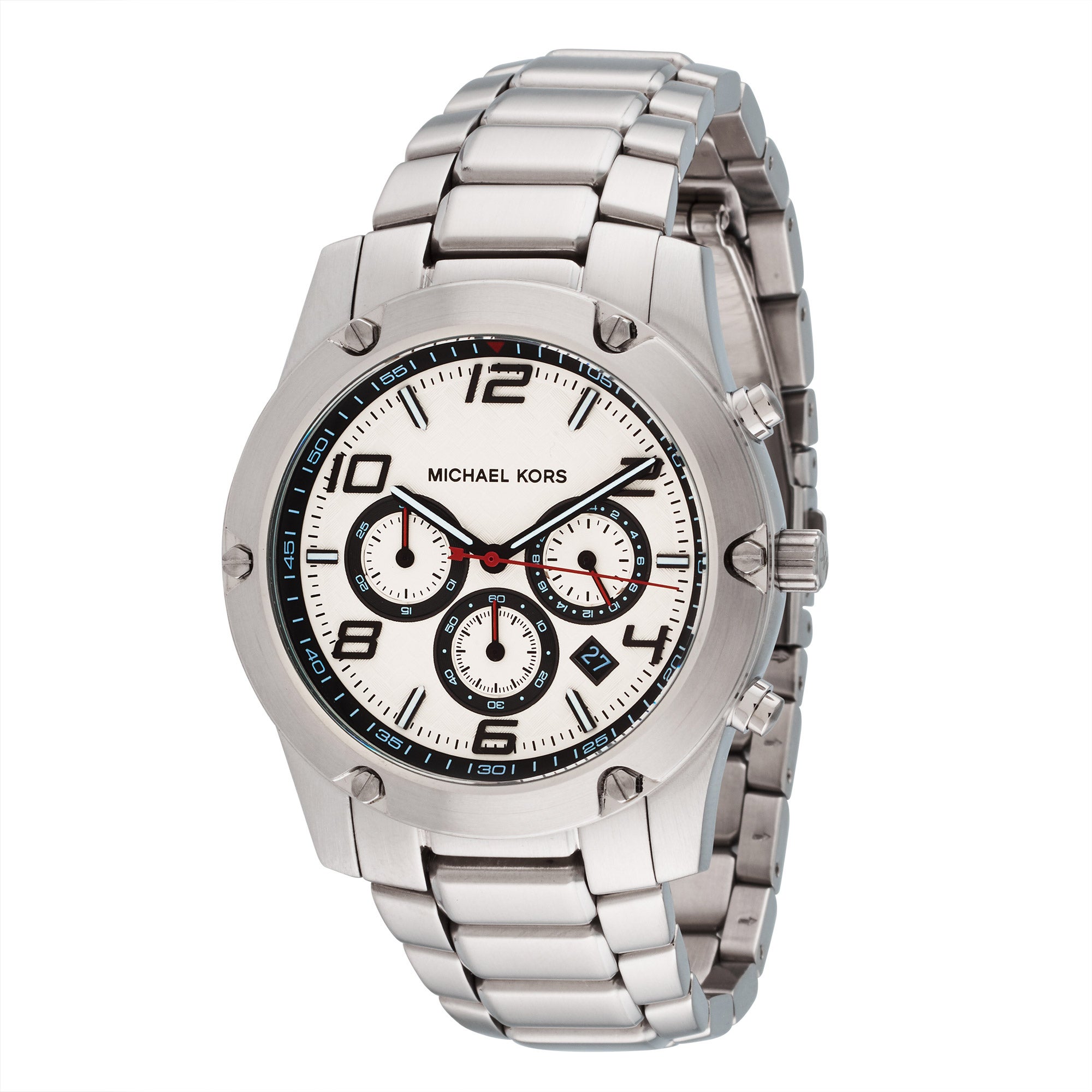Michael Kors Caine Silver Dial Men's Watch | Costco