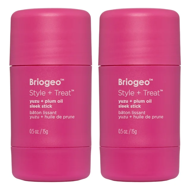 Briogeo Style + Treat Sleek Stick 0.5 fl oz, 2-pack