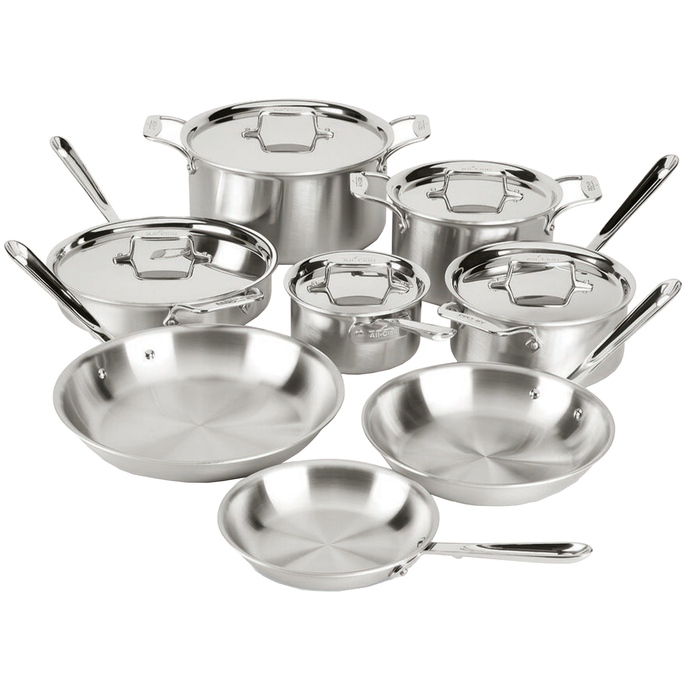 All-Clad d5 Stainless Steel 13-piece Cookware Set | Costco