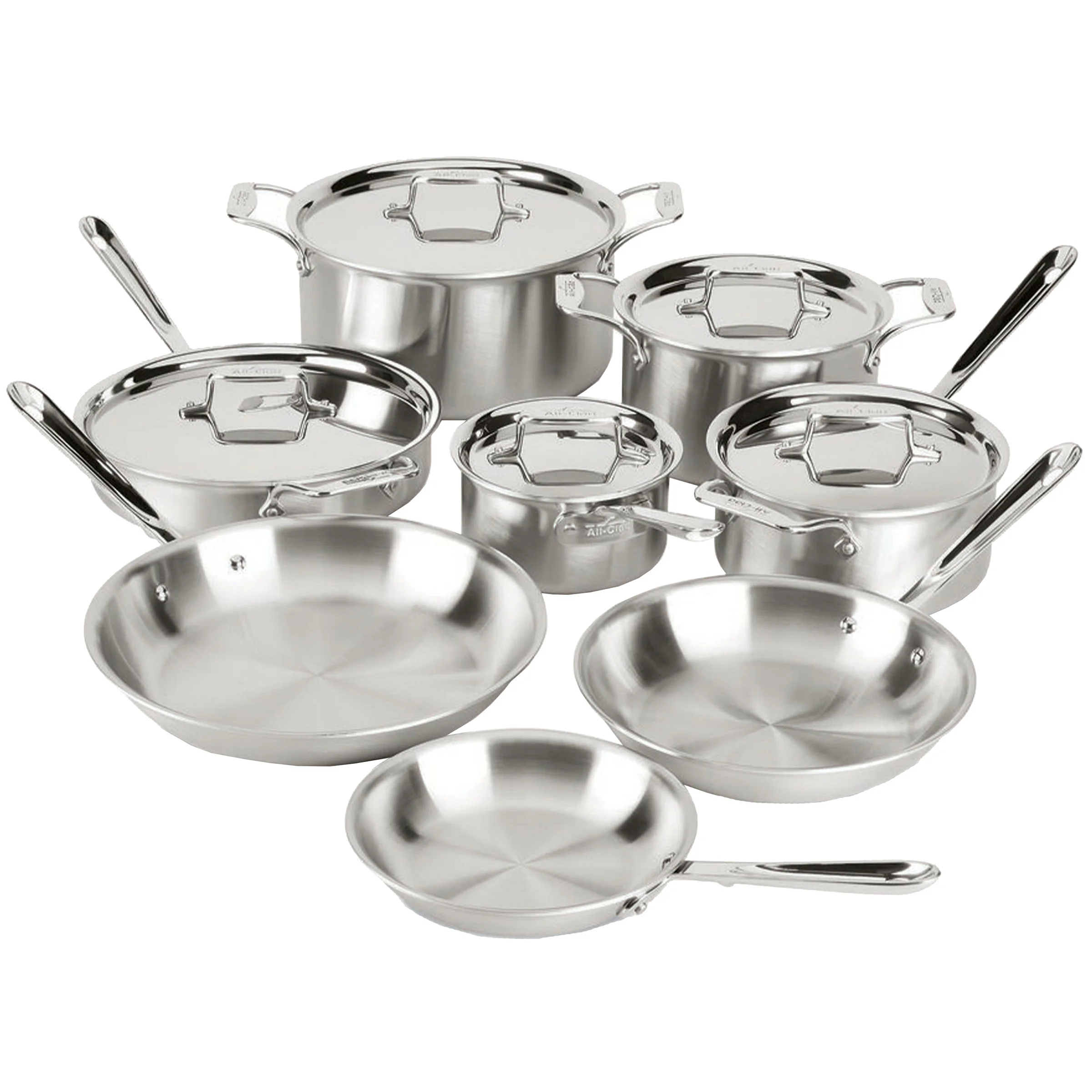 All-Clad d5 Stainless Steel 13-piece Cookware Set | Costco