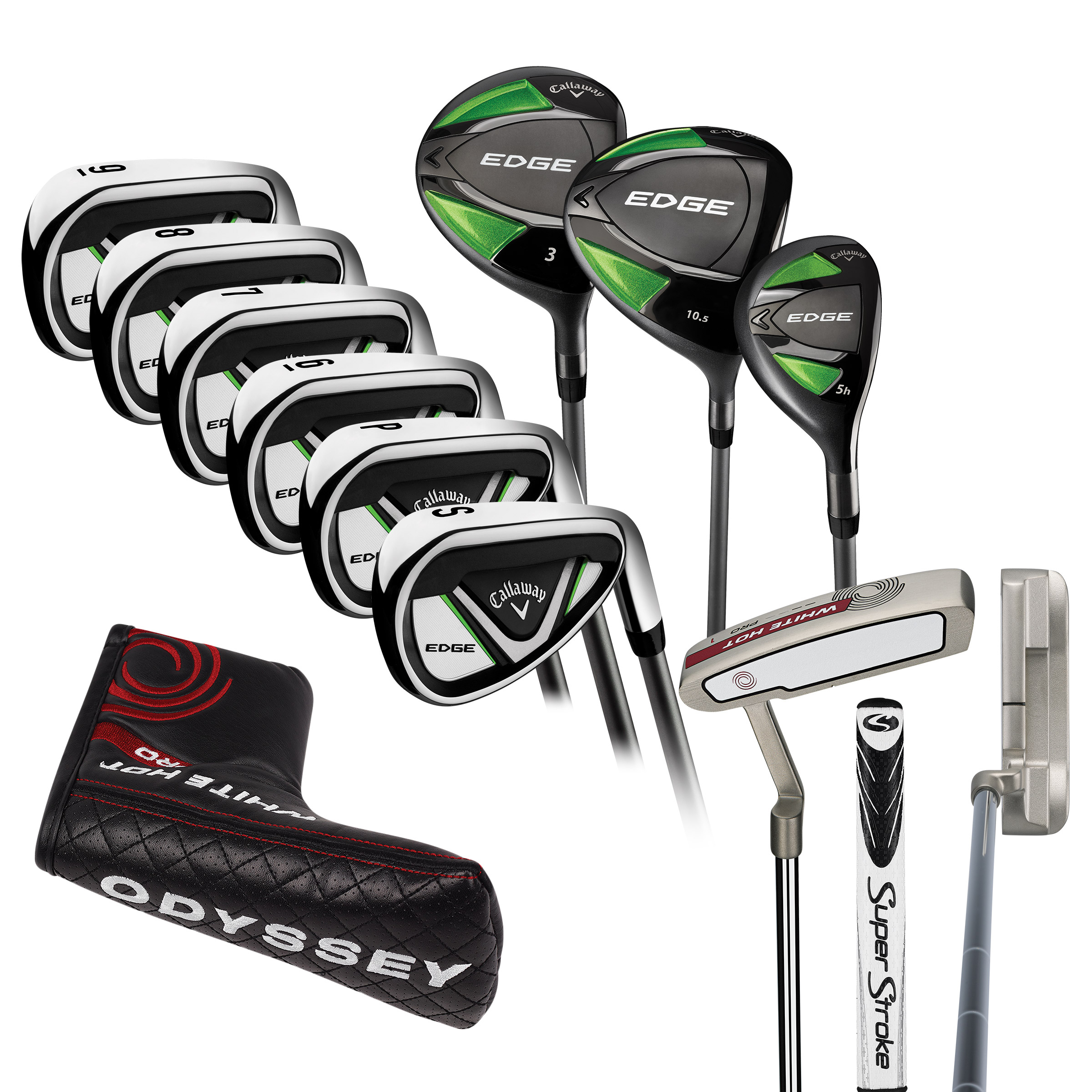 Callaway Edge 10-piece Men's Graphite Golf Club Set, Right