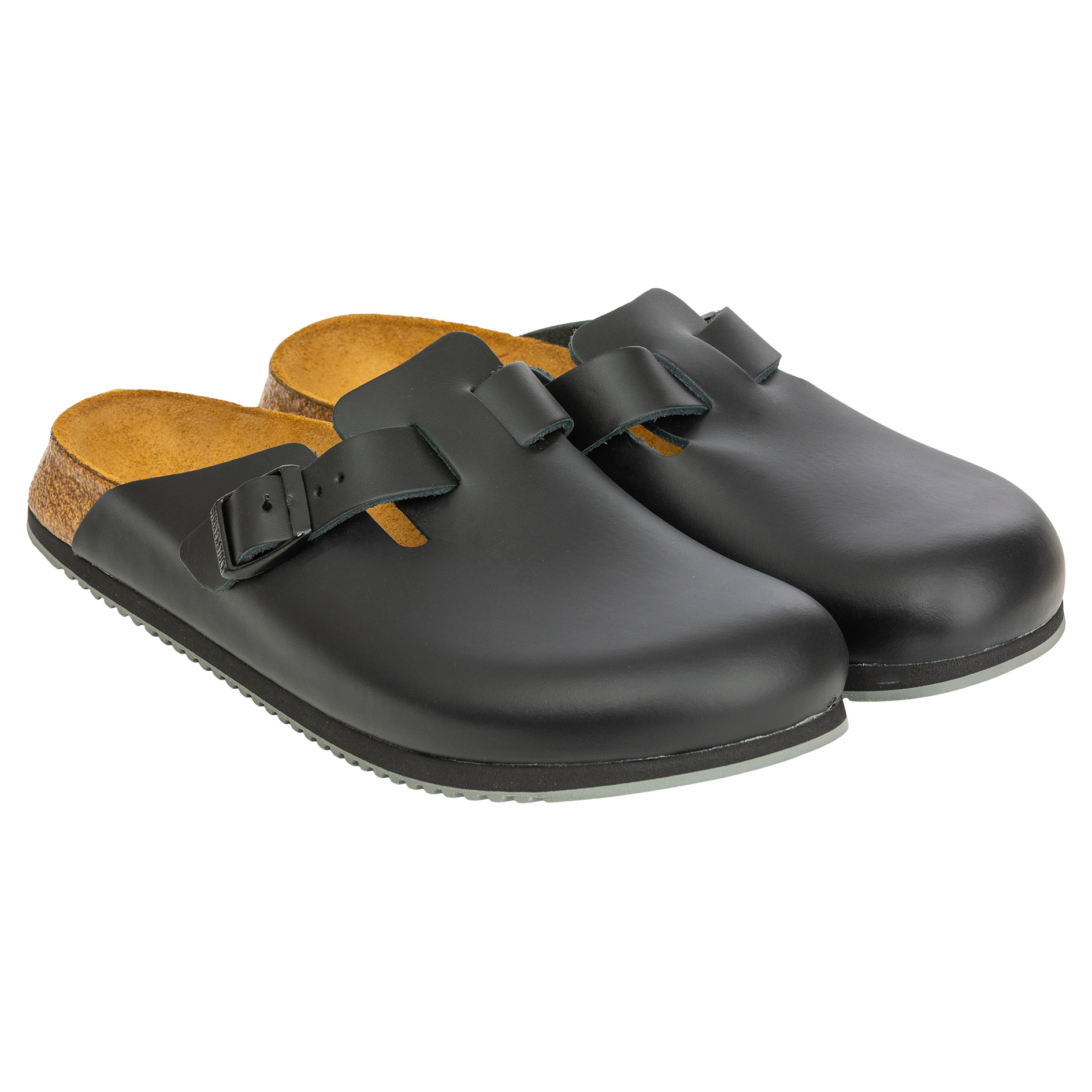 Birkenstock Boston Super Grip Leather Clog | Costco display picture 3