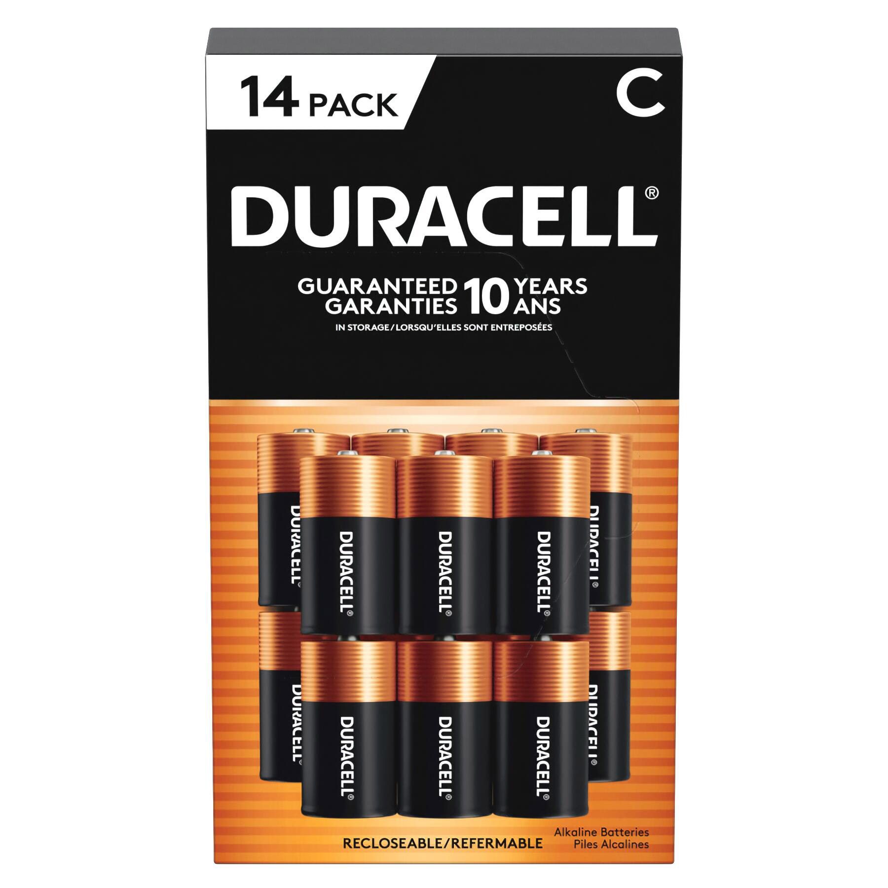 Duracell CopperTop C Batteries, 14-count