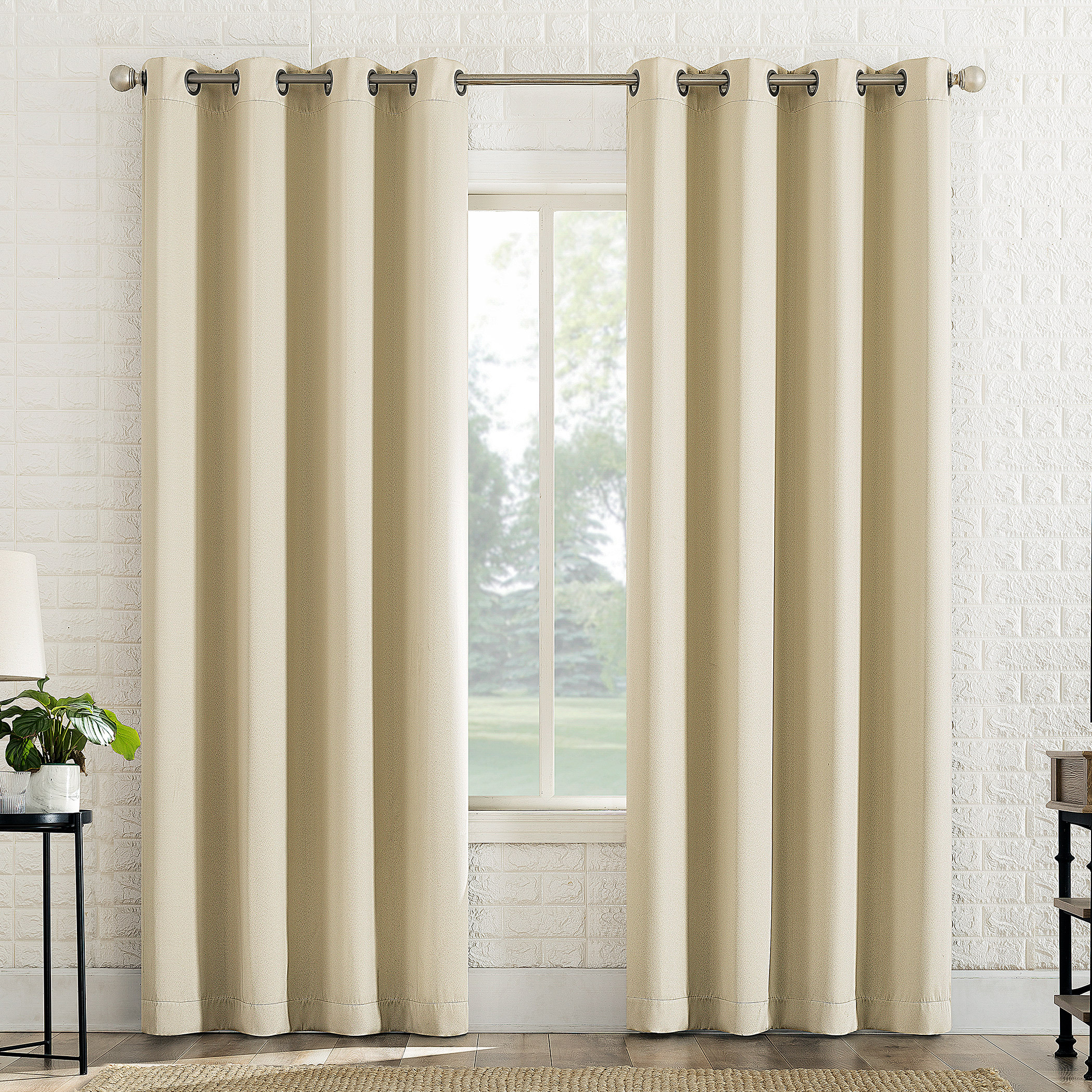 Sun Zero Broderick Theater Grade Blackout Curtains  2-pack