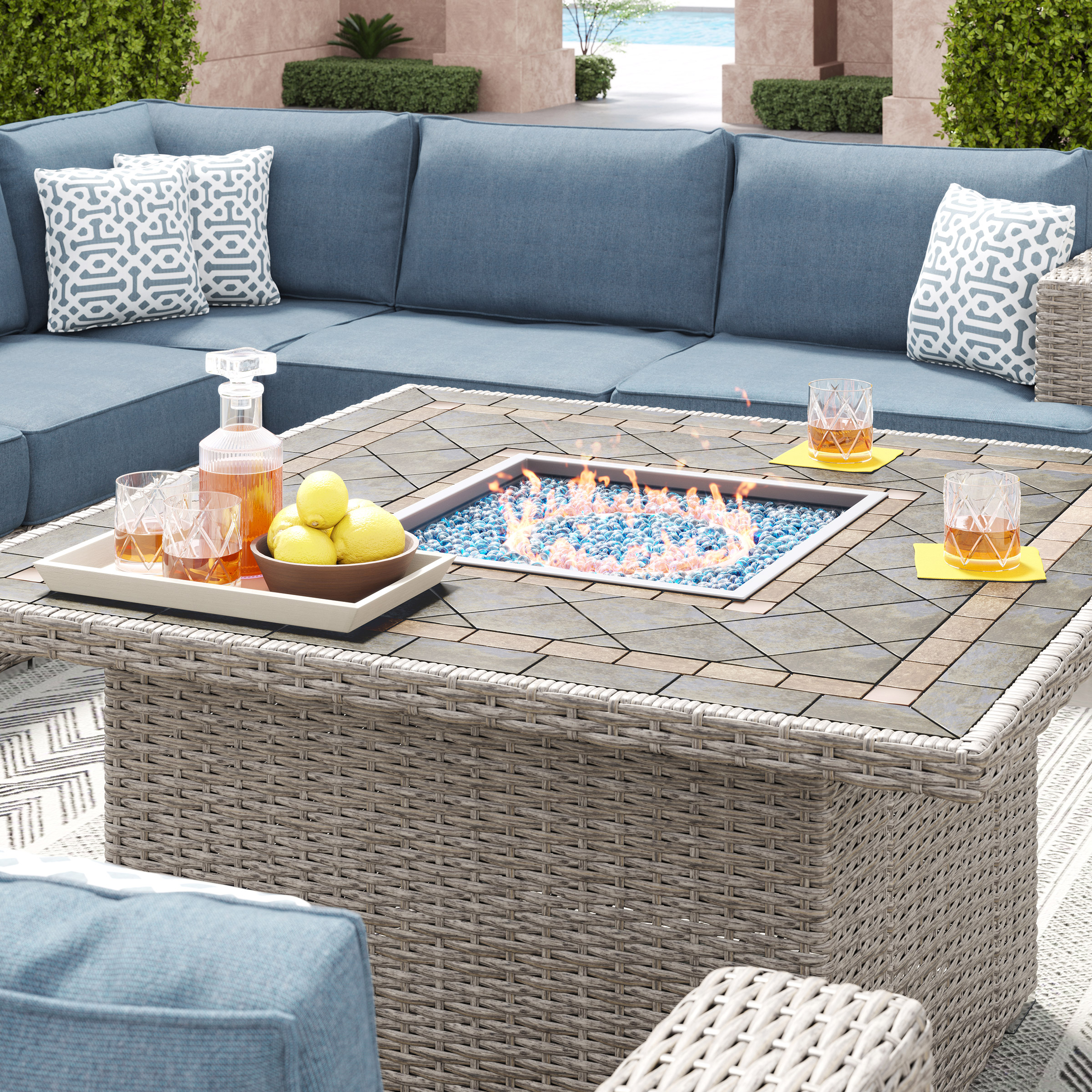 テーブル・チェア・ハンモック COMMA NINE LANDS Fire Place Table WOOD テーブル・チェア・ハンモック COMMA NINE LANDS Fire Place