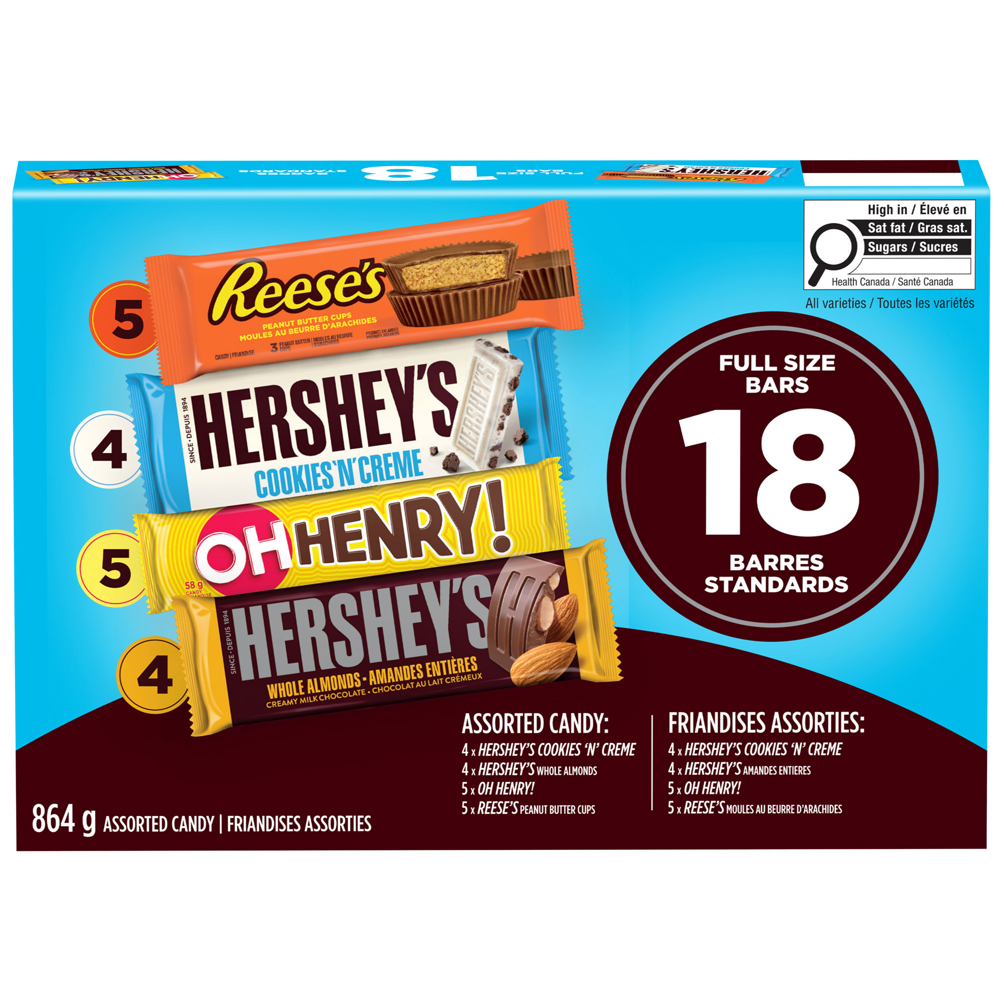 Hershey's Assorted Candy, 864 g