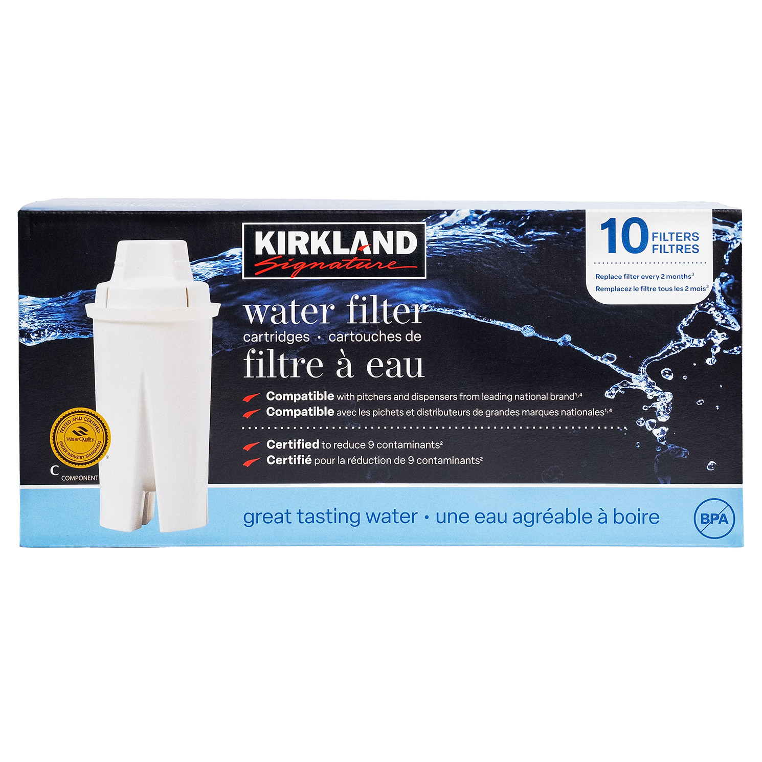 Kirkland Signature Water Filter Cartridges, 10-pack | Costco