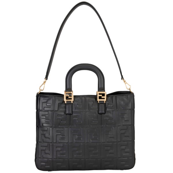 Fendi Logo Embossed Tote Bag, Black | Costco Fendi Logo Embossed Tote Bag, Black | Costco