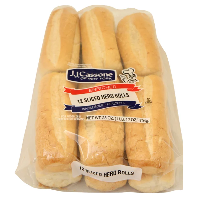 Jj Cassone Sliced Hero Rolls, 12-count