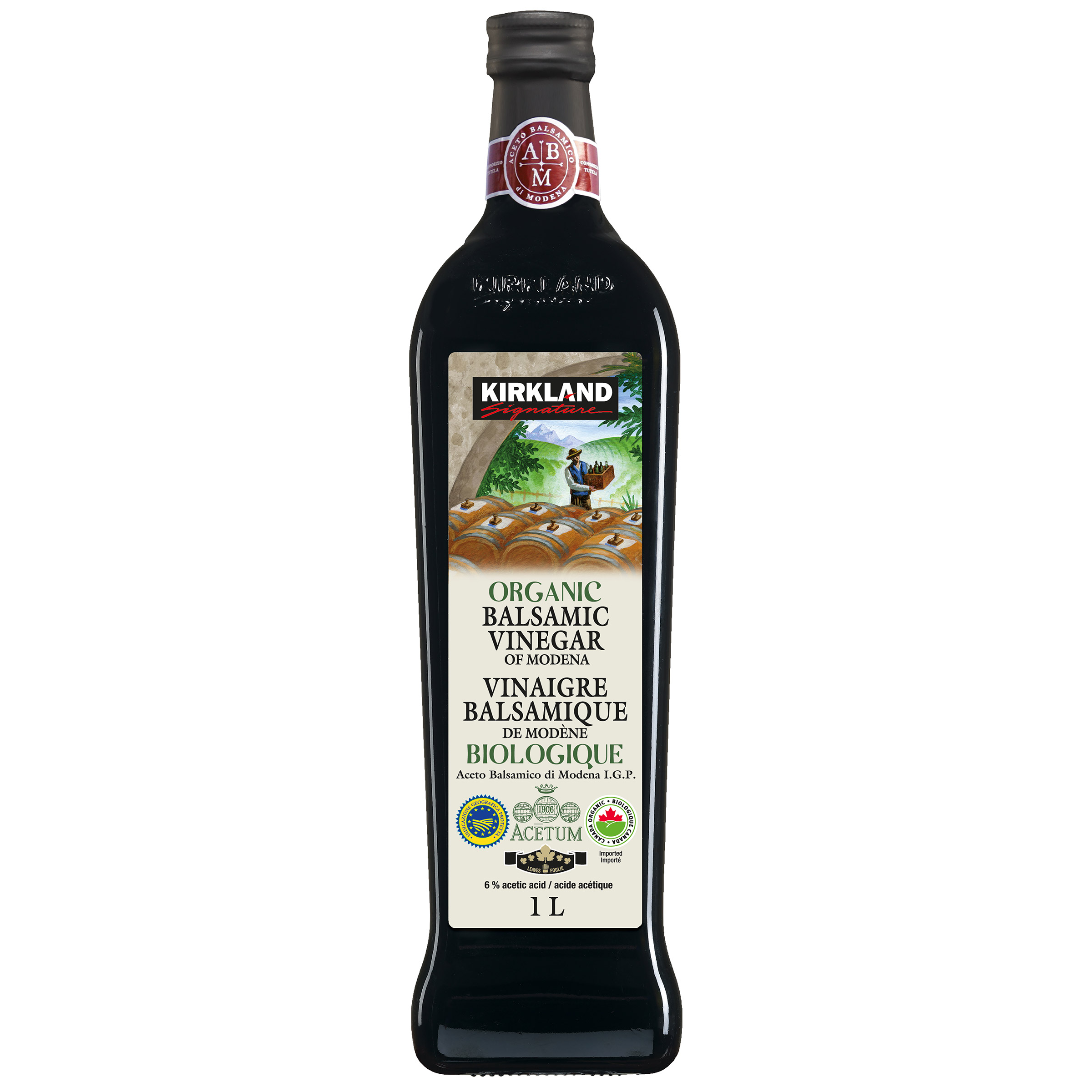 Kirkland Signature Organic Balsamic Vinegar of  Modena, 1 L