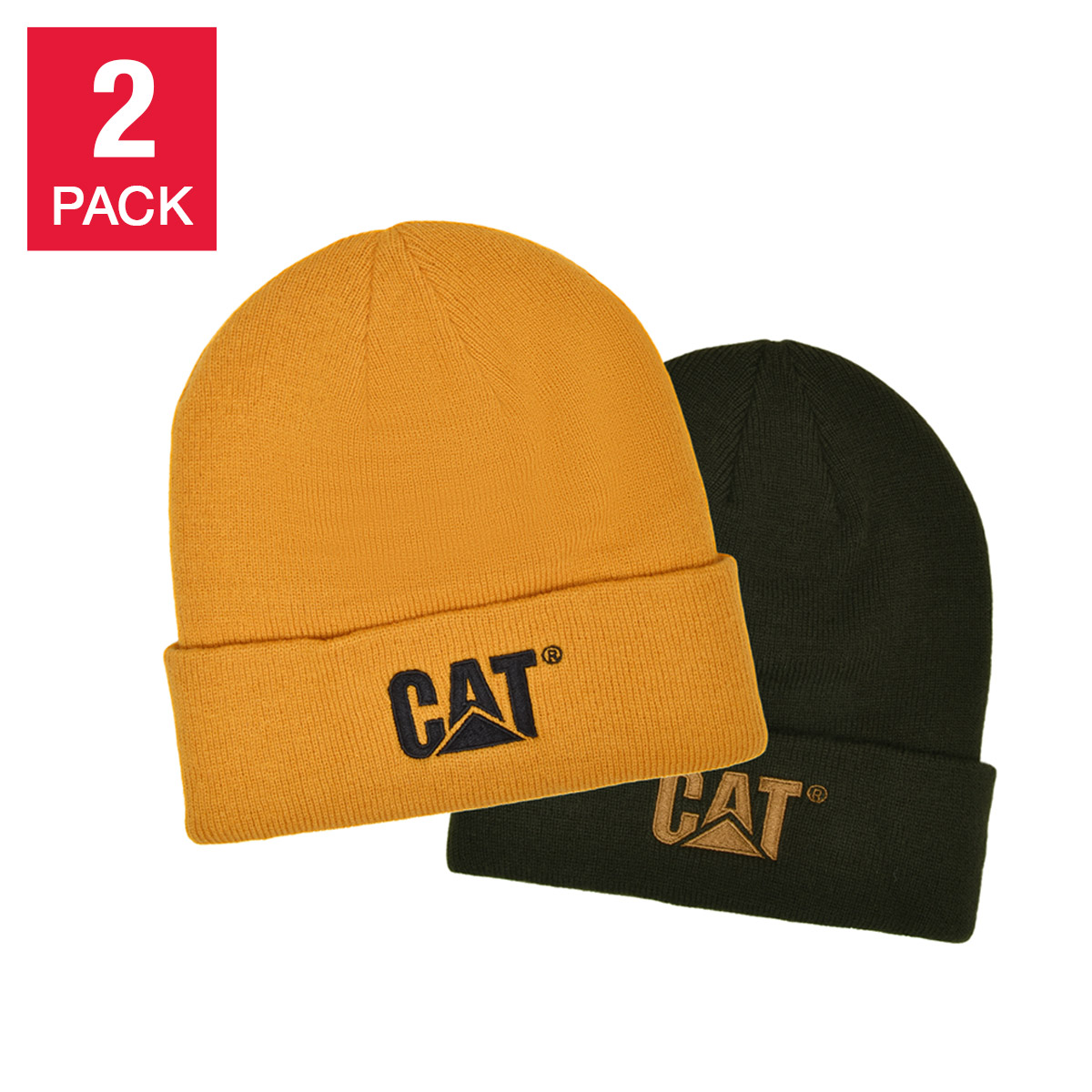 Caterpillar Unisex Beanie, 2-pack