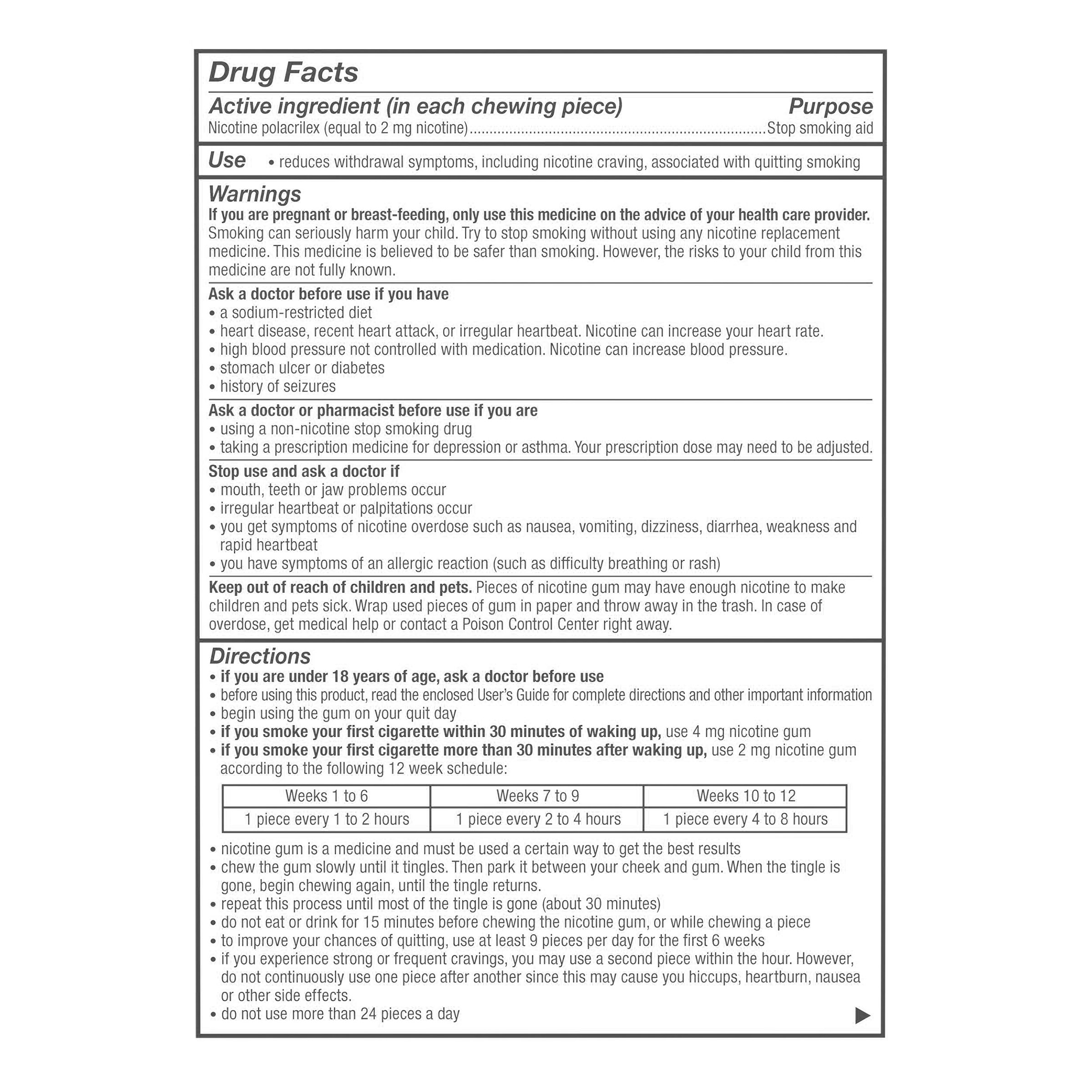costco cigarettes order form Nicorette Quit Smoking Aid 2mg. or 4mg., White Ice Mint Gum, 200 Pieces