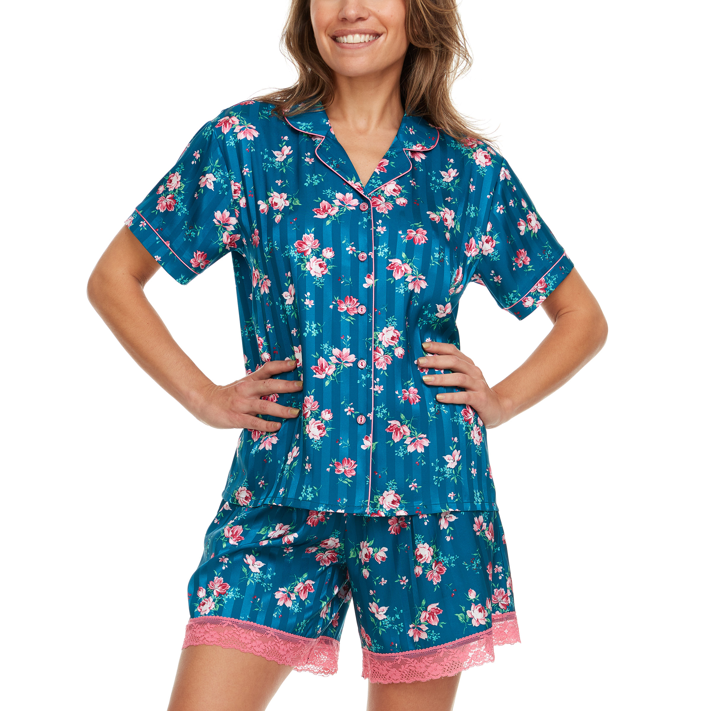Flora Nikrooz Women's Notch Collar PJ Set Costco