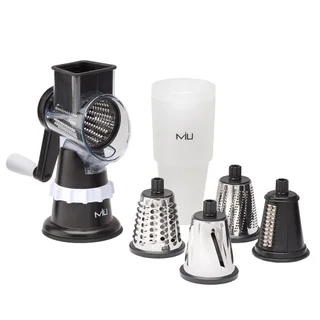 MIU ROTARY FOOD GRATER W/ STAINLESS STEEL DRUMS