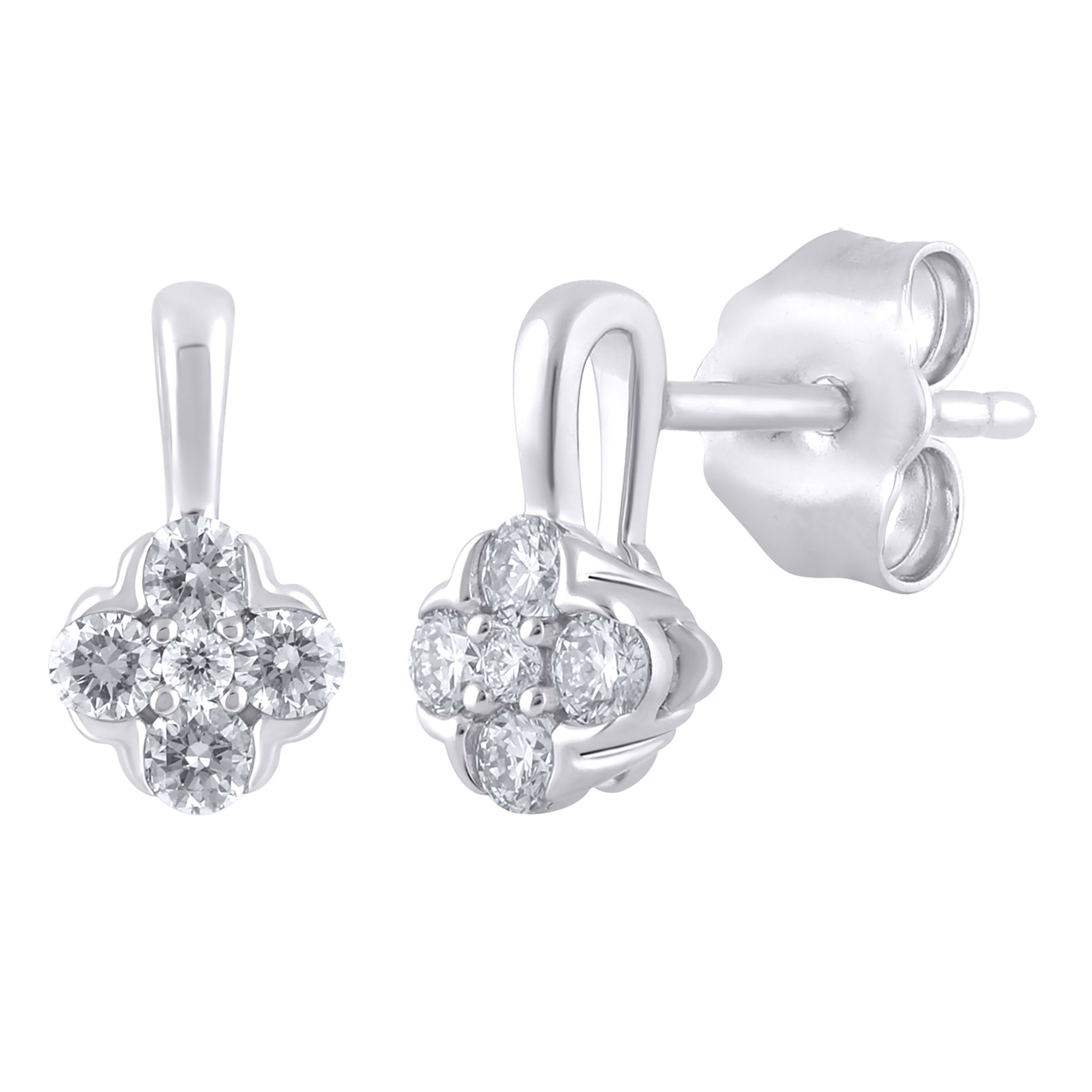 Round Brilliant Diamond Earrings (0.18 ctw)