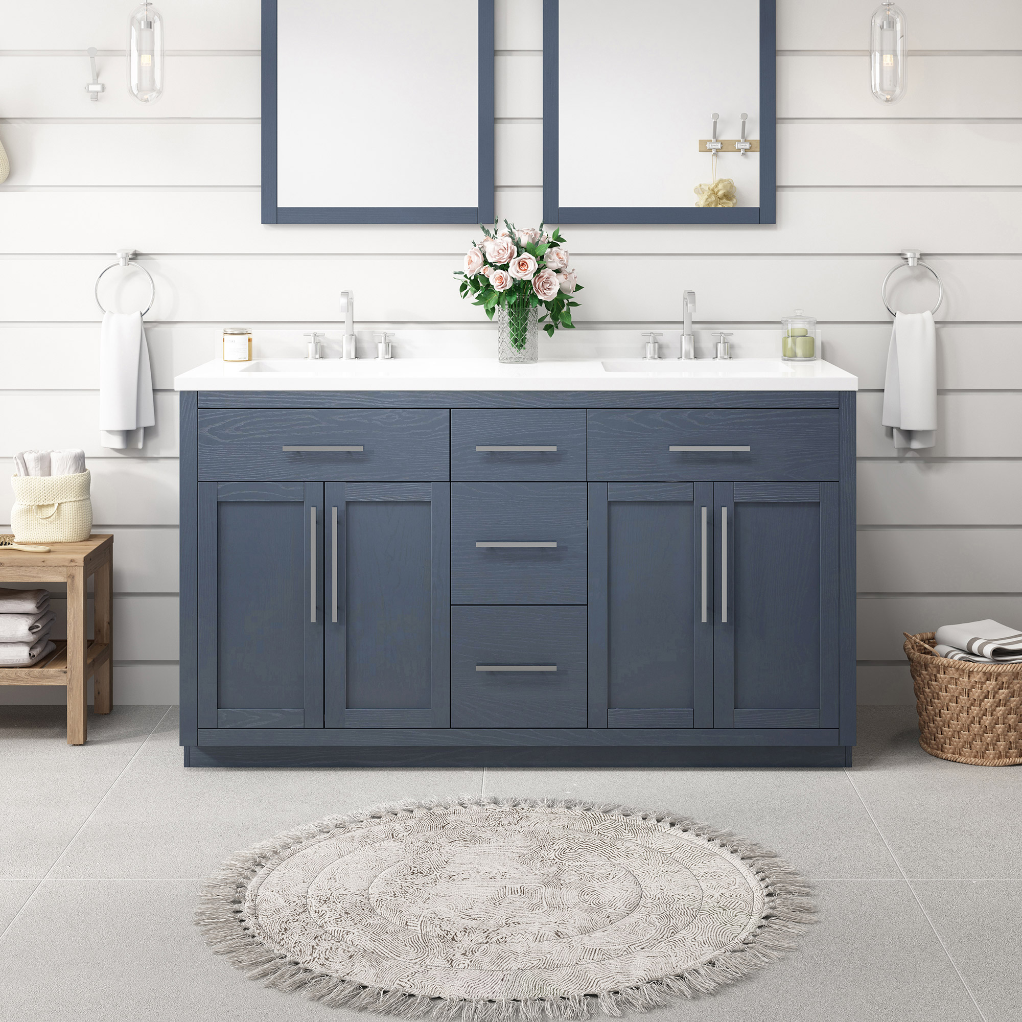 OVE Decors Kaya Bath Vanity in Blue | Costco