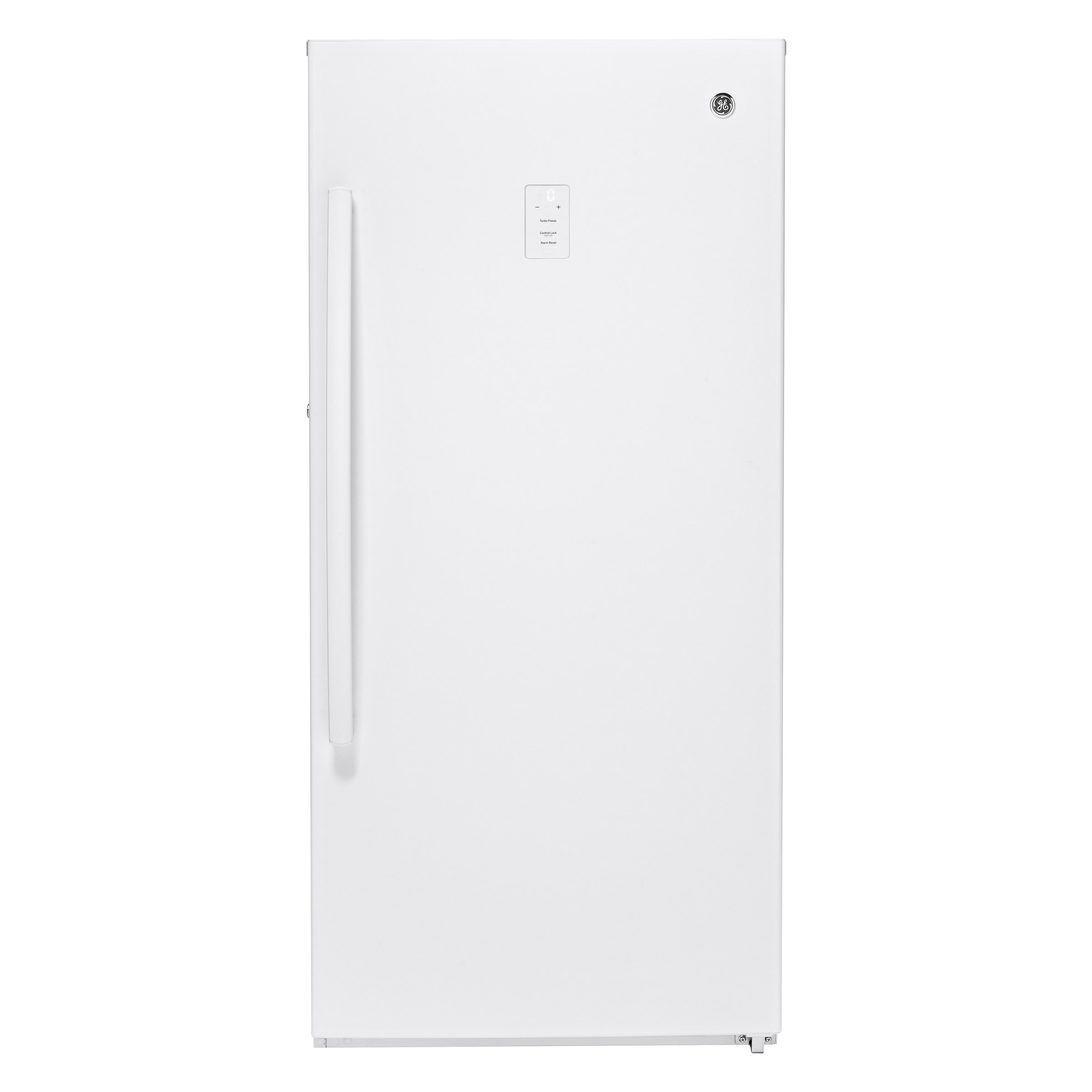 GE 14.1 cu. ft. Garage Ready Upright Freezer with Turbo Freeze, Interior LED Lighting, Key Lock