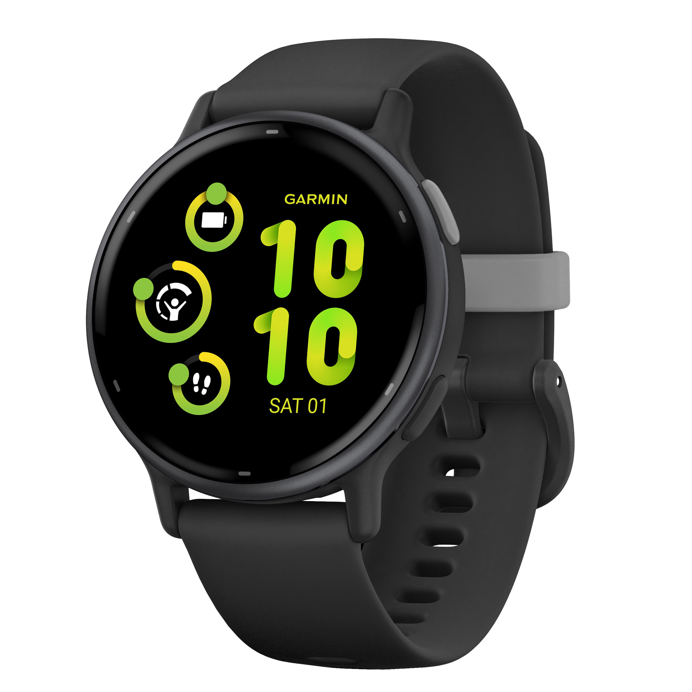 GARMIN Vivoactive 5 ブラック/グリーン Garmin Vivoactive 5 Smartwatch, includes USB-C and USB-A
