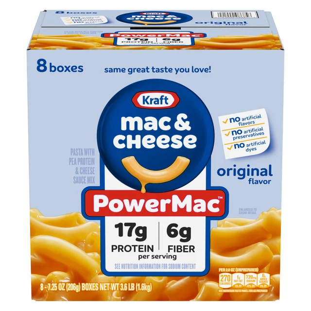 KRAFT MAC & CHEESE POWERMAC 8/7.25 OZ