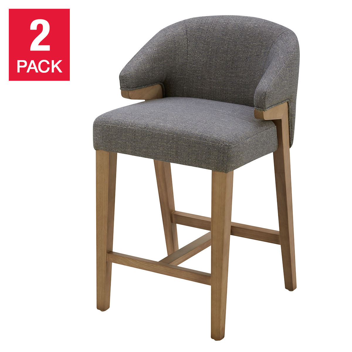 Aiden & Ivy Fabric Counter Stools, 2-pack