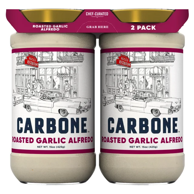 CARBONE ROASTED GARLIC ALFREDO 2 PACK 15 OUNCES EACH