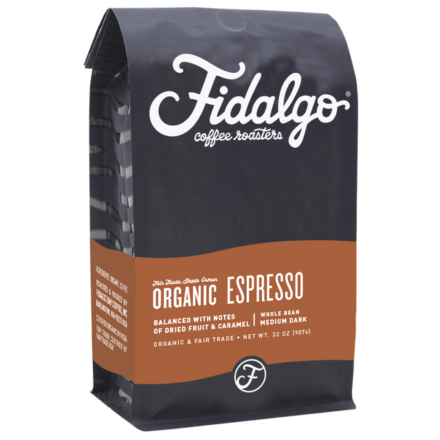 FIDALGO ORGANIC ESPRESSO 2 LBS WHOLE BEAN