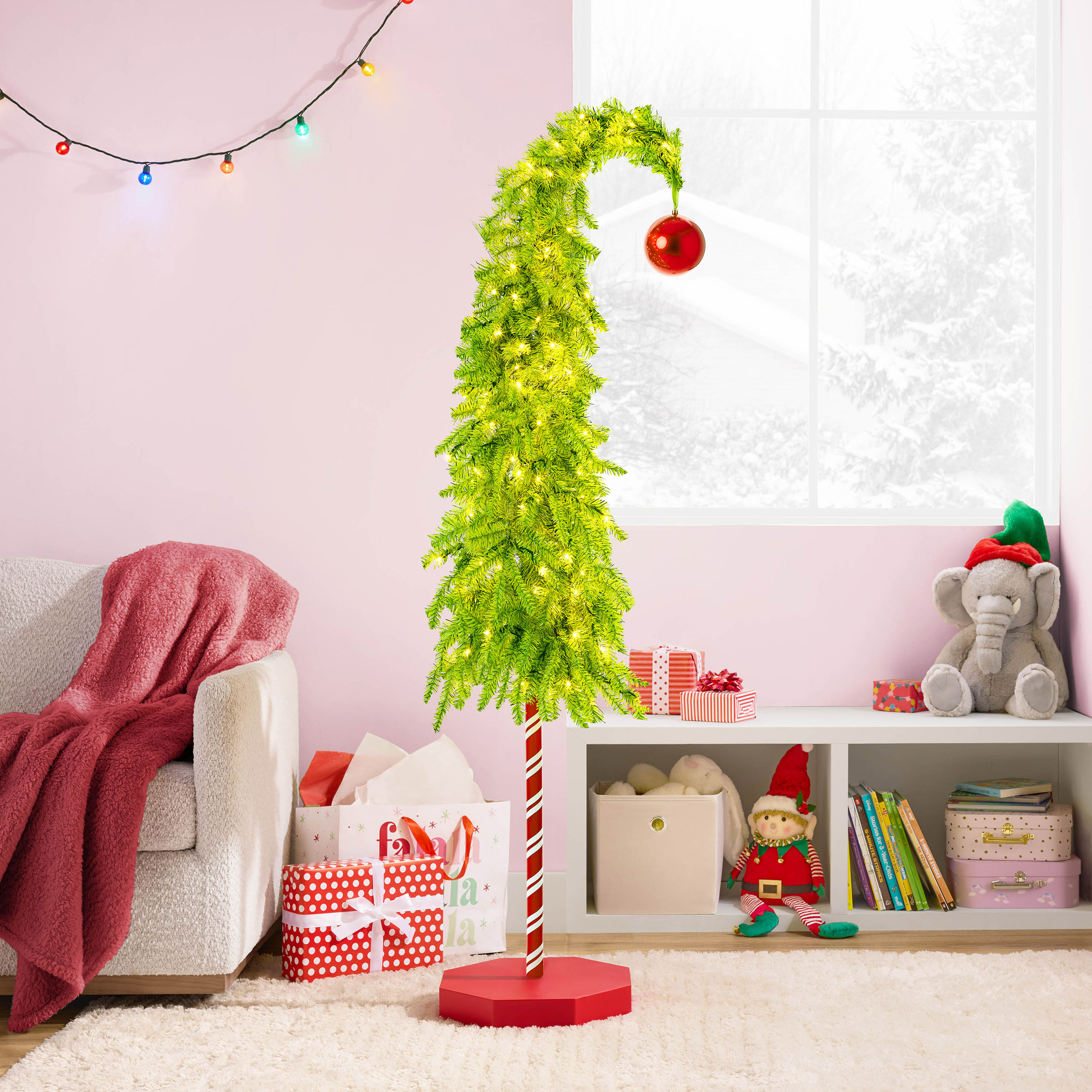 1.8m (6ft) Whimsical Tree with LED Lights 