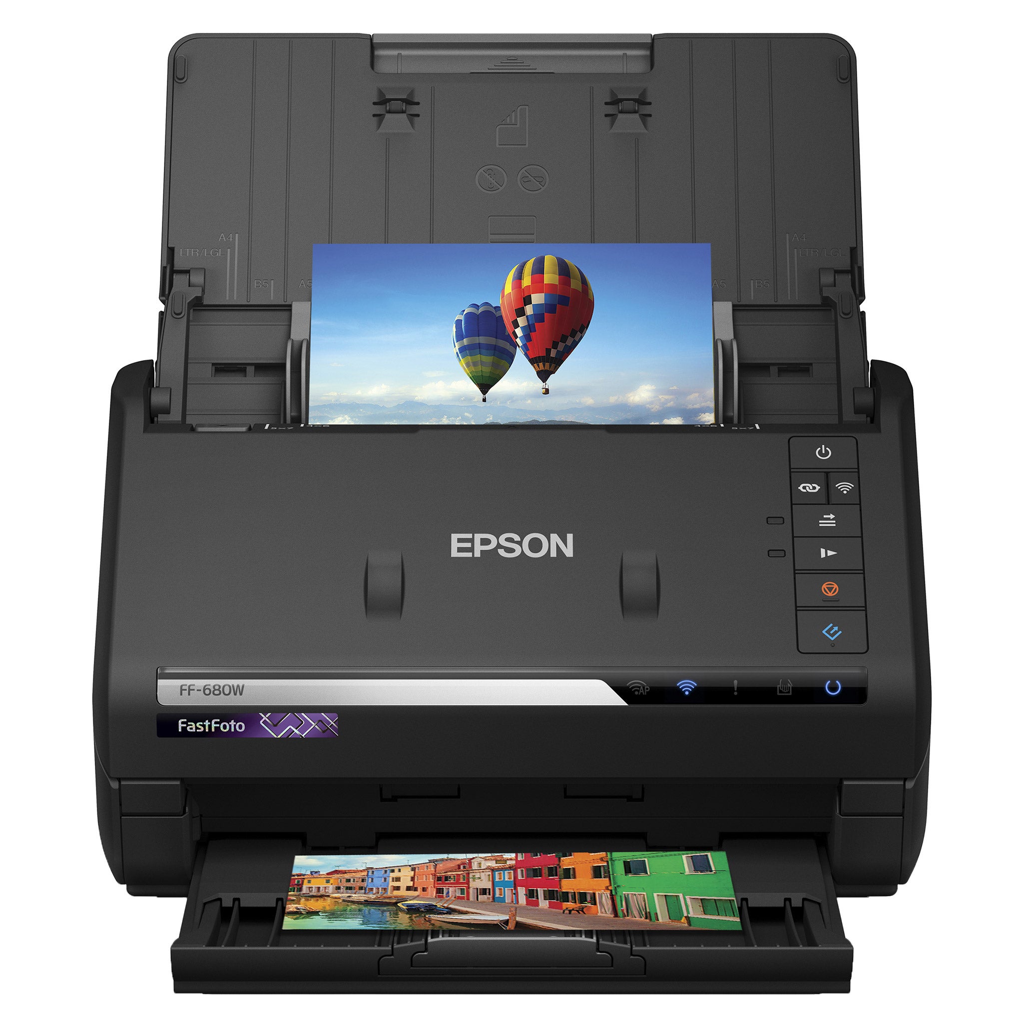 FF-680W ブラック スキャナー スキャナー FF-680W FastFoto Epson [A4サイズ EPSON｜エプソン /Wi-Fi／USB] スキャナー