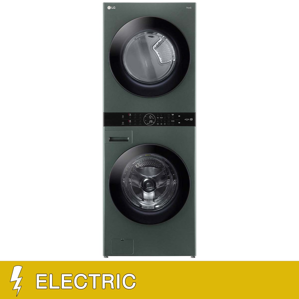 LG WashTower Single Unit ELECTRIC with Center Control 4.5 cu. ft. Front Load Washer and 7.4 cu. ft. Dryer with TurboStea