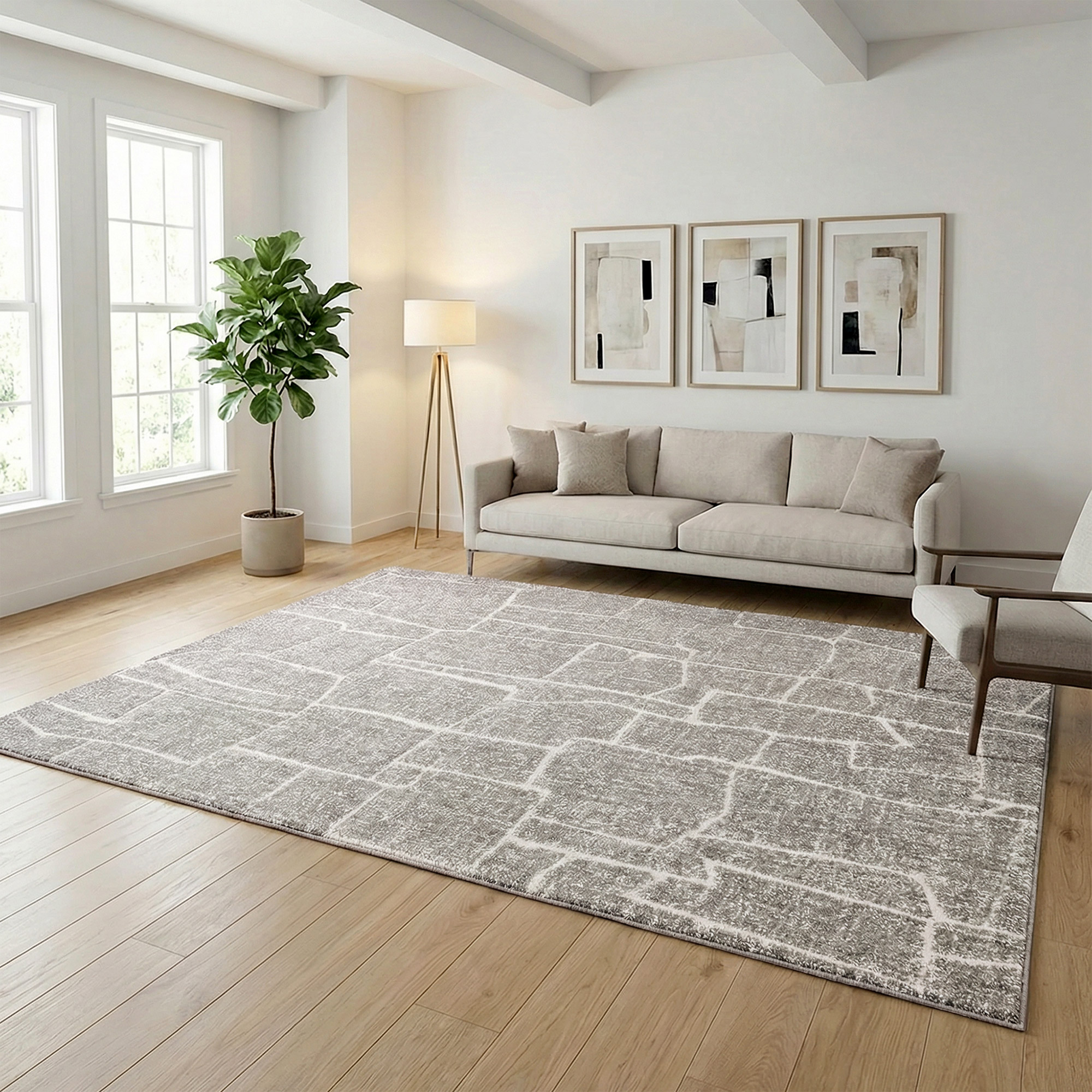 Gertmenian Turin Area Rug, Marais Gray, 6'6” x 9' | Costco