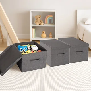 Allspace Collapsible Fabric Storage Organizer, 3 Pack