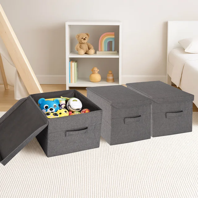 Allspace Collapsible Fabric Storage Organizer, 3 Pack
