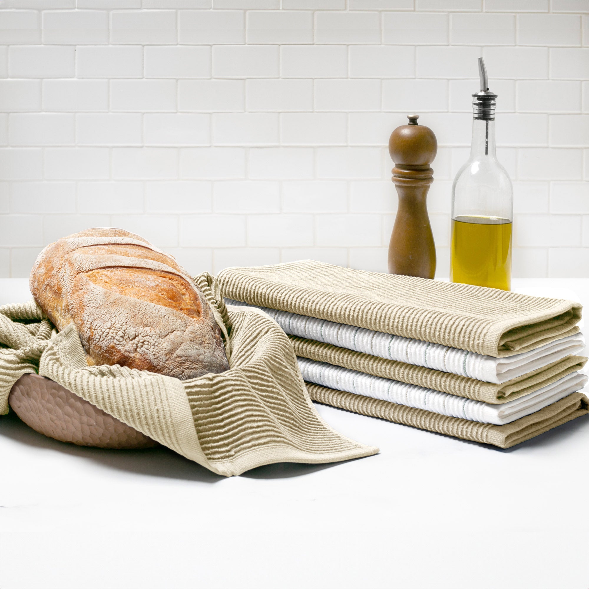 Turkish Cotton 6-piece Kitchen Towel Set