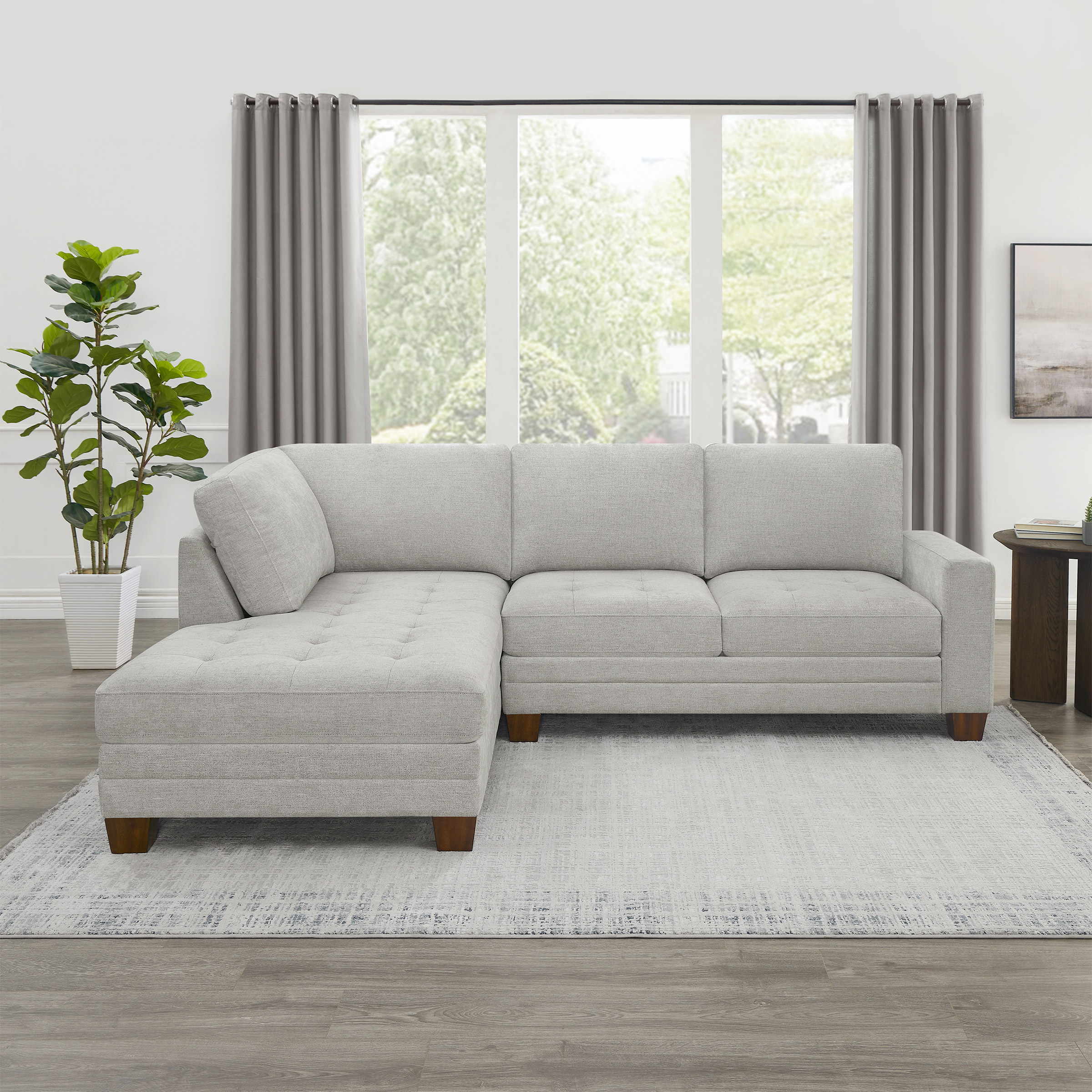 Thomasville 2-piece Fabric Left-hand Facing Sofa-chaise | Costco