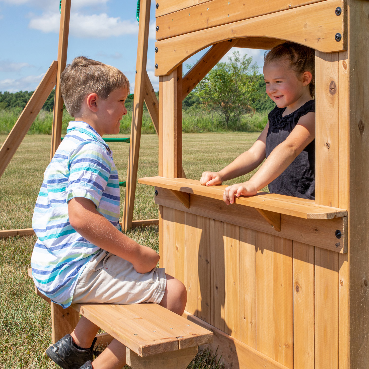 Backyard Discovery Montpelier All Cedar Swing Set | Costco