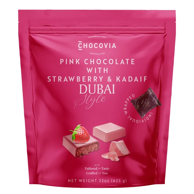 CHOCOVIA PINK CHOCOLATE DUBAI STYLE 1.375LBS