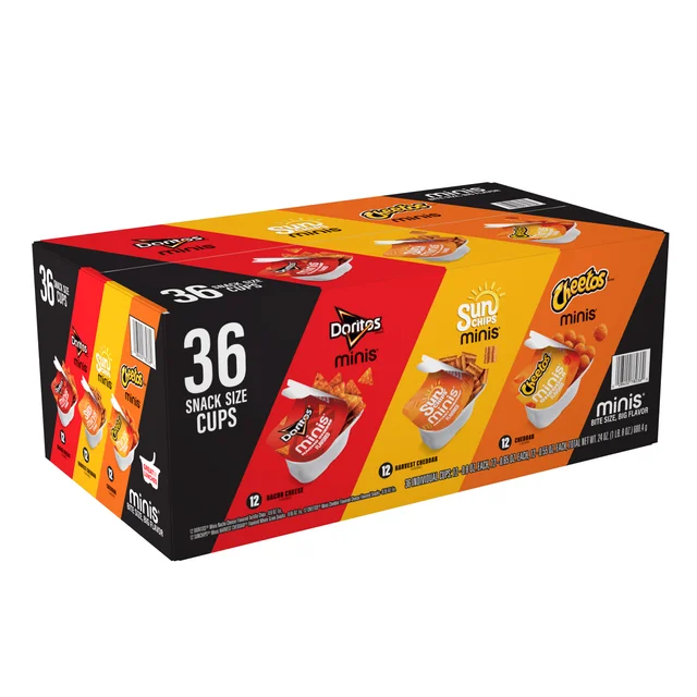 FRITO LAY MINIS SNACK SIZE CUPS 36 CT