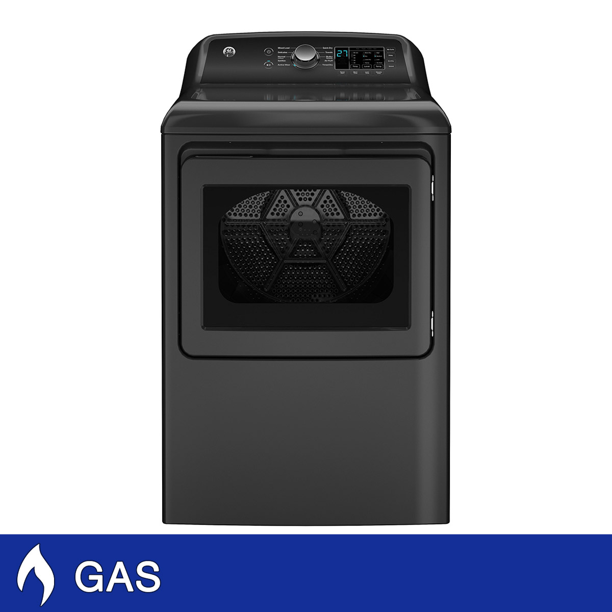 GE 7.4 cu. ft. GAS Dryer with Sensor Dry, High Performance Venting