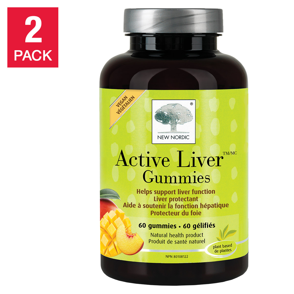 New Nordic Active Liver Gummies, 2 x 60 Gummies