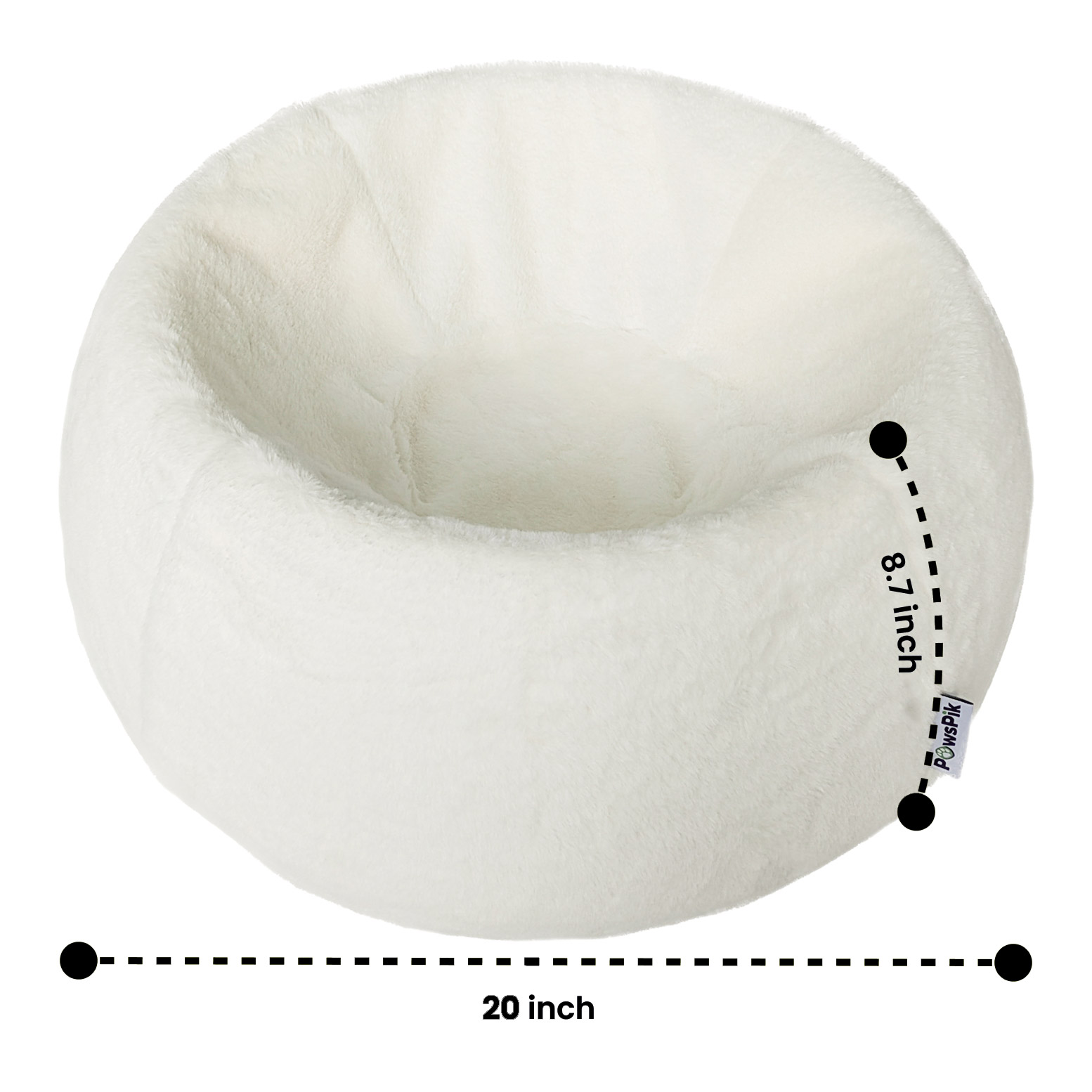 PawsPik Perfect Comfort Orthopedic Faux Rabbit Fur Memory Foam Pet
