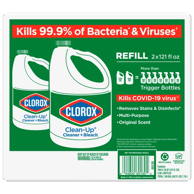 CLOROX CLEAN UP REFILLS 2 CT / 121 OZ
