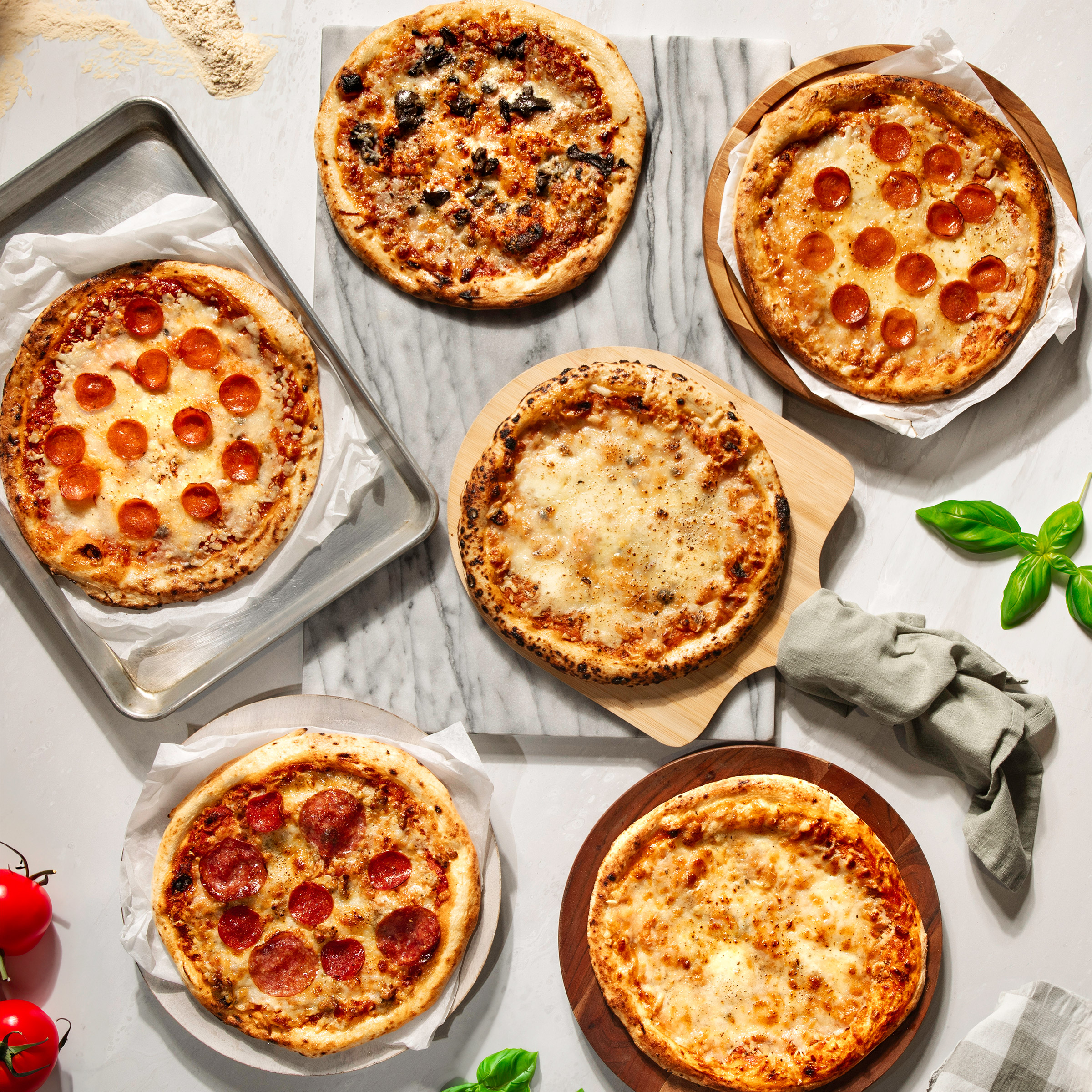 Pizzeria DeLuna Authentic Italian Stone-fired Pizza Pack  6 Total Pizzas  5.75 lbs Total