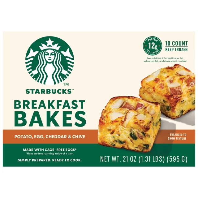STARBUCKS BREAKFAST POTATO EGG CHEDDAR BAKES 10CT