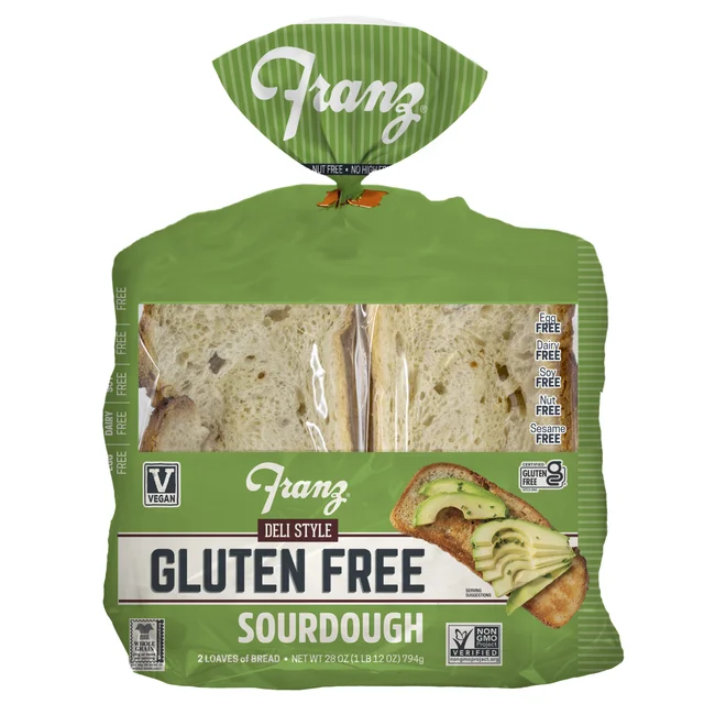 FRANZ GLUTEN FREE DELI STYLE SOURDOUGH 2 PACK 14 OUNCES EACH