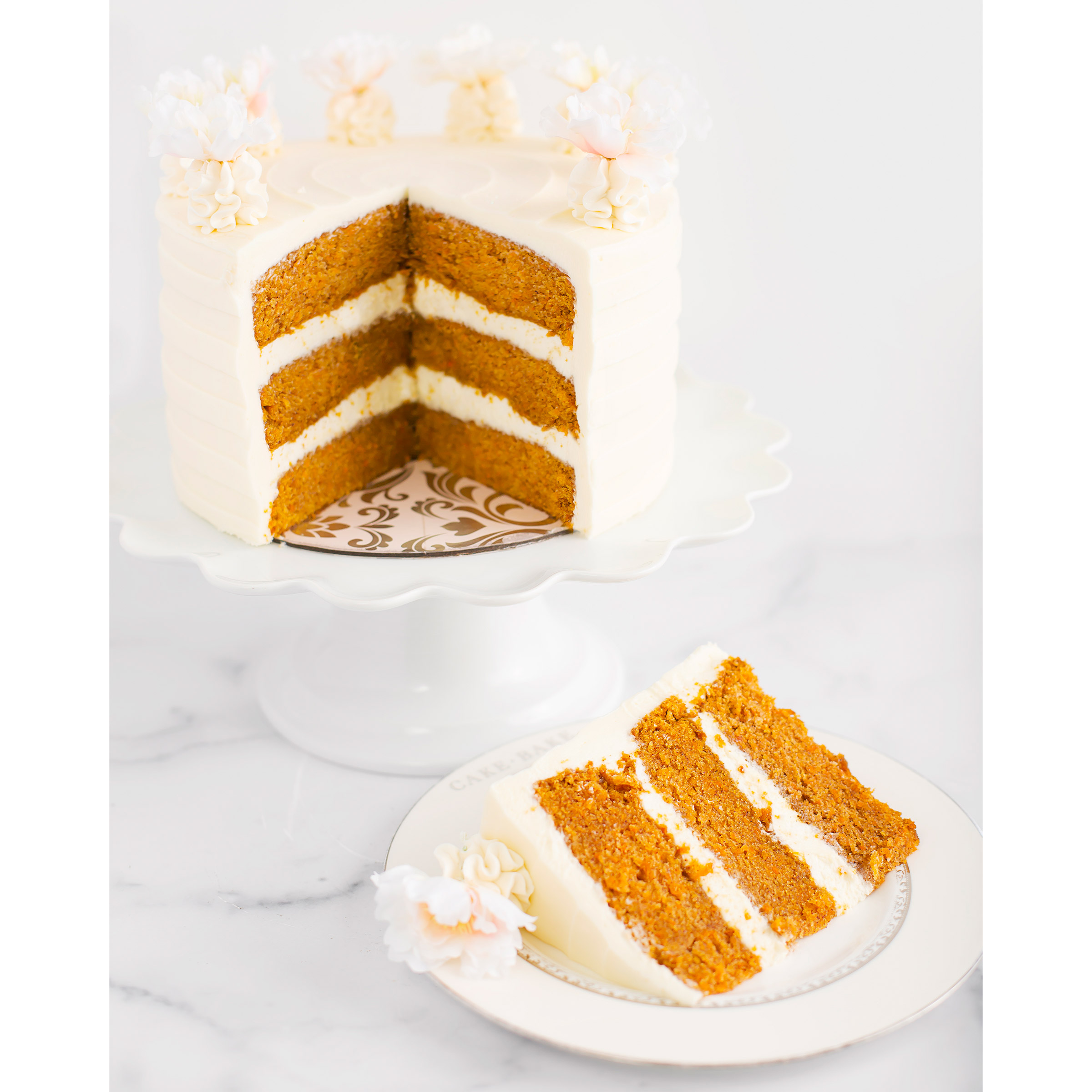 The Cake Bake Shop 8" Round Carrot Cake (16-22 Servings)