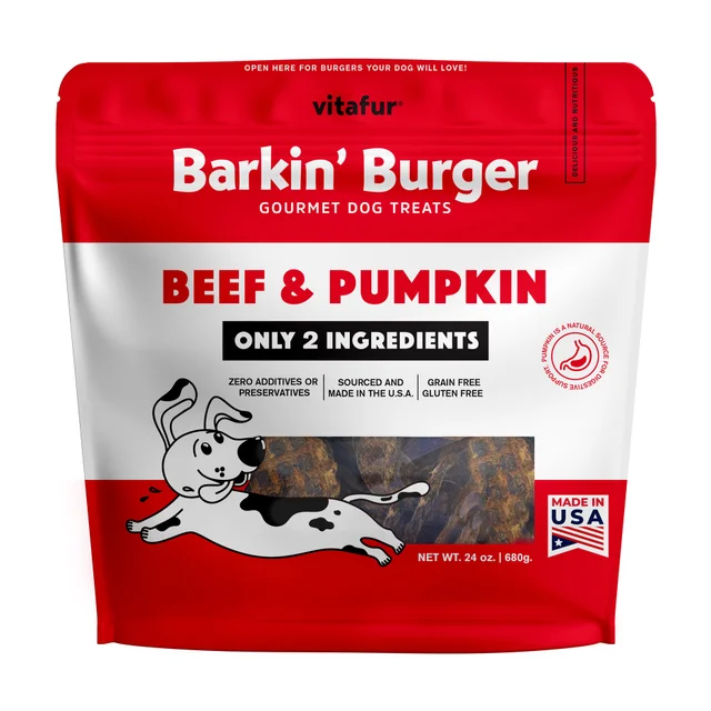 VITAFUR BARKIN' BURGER BEEF & PUMPKIN 24 OZ