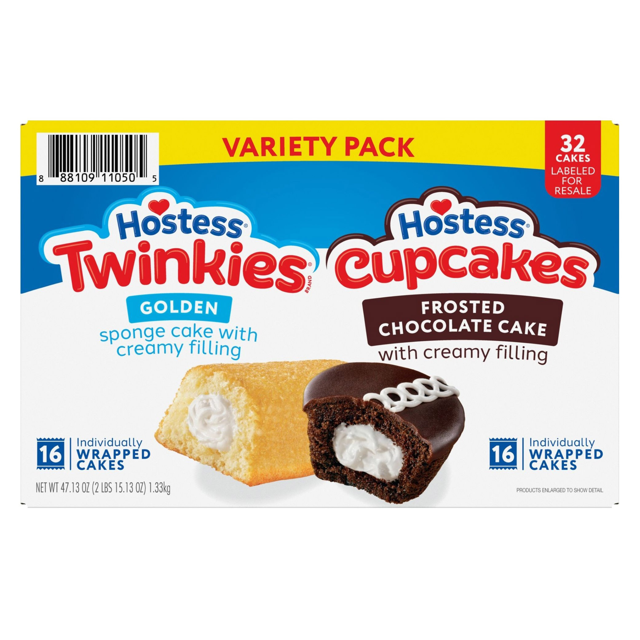Hostess Cupcakes & Twinkies  32-count