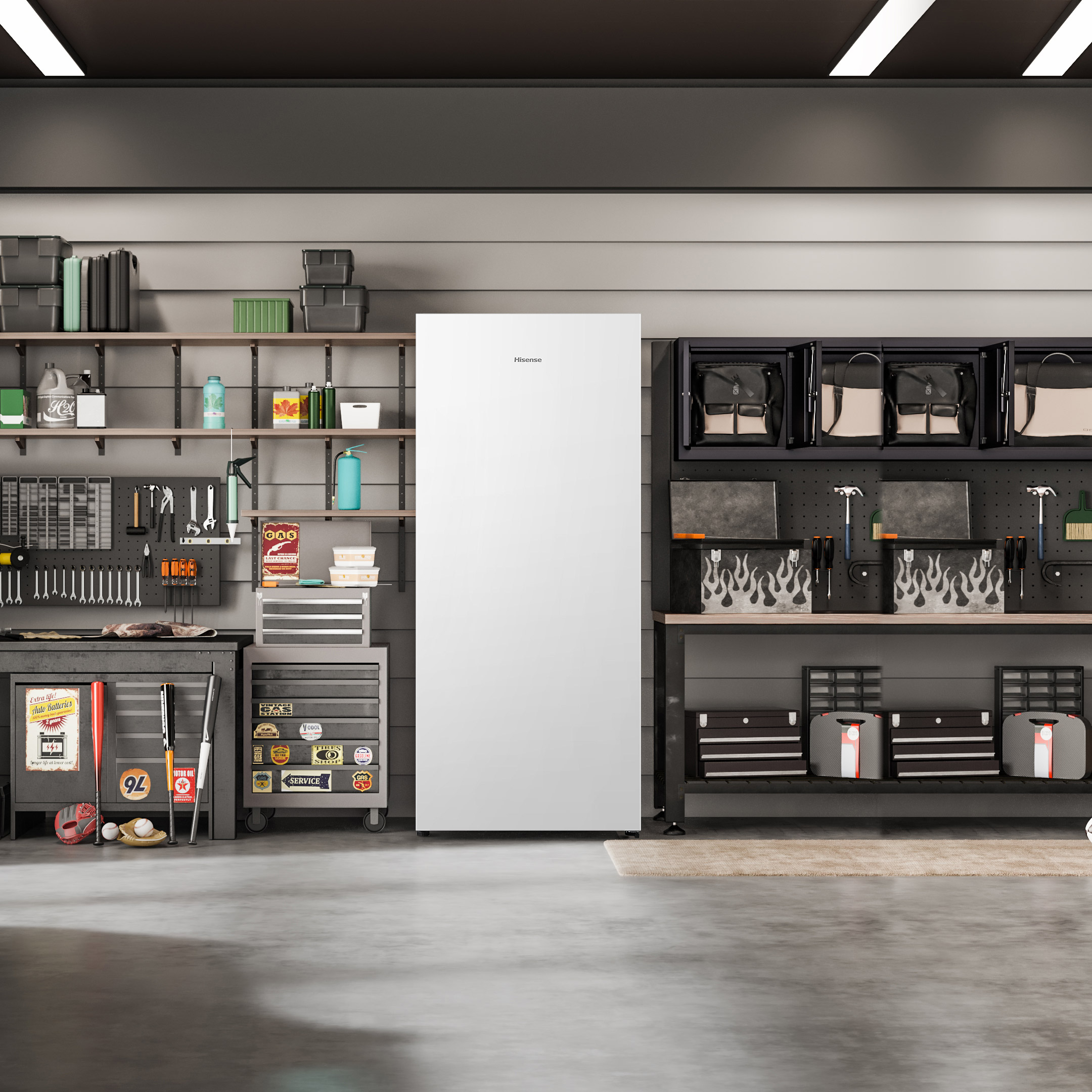 Hisense 21.2 cu. ft. Garage Ready Frost Free Convertible Upright